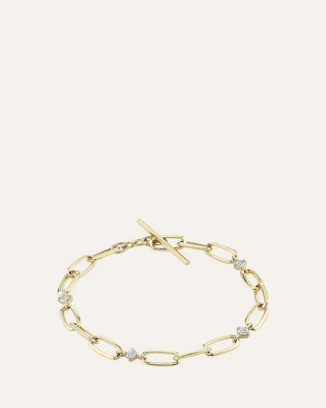 Eclat Diamond Station Link Bracelet